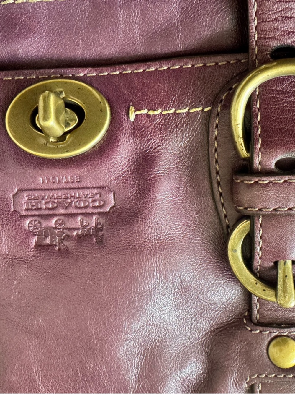 RARE Authentic Coach Legacy Garcia Leather Satchel Style #12704 - Picture 7 of 9